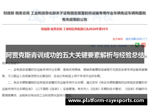 阿贾克斯青训成功的五大关键要素解析与经验总结 阿贾克斯青训成功的五大关键要素解析与经验总结