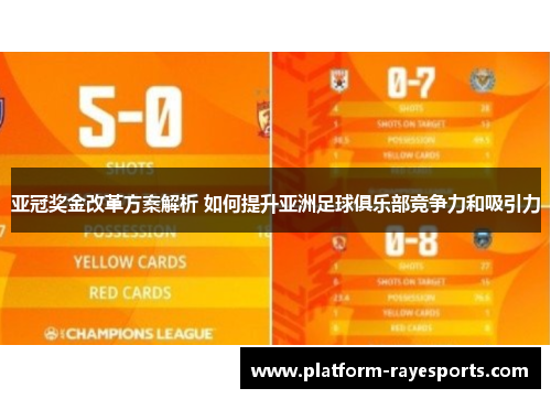 亚冠奖金改革方案解析 如何提升亚洲足球俱乐部竞争力和吸引力 亚冠奖金改革方案解析 如何提升亚洲足球俱乐部竞争力和吸引力